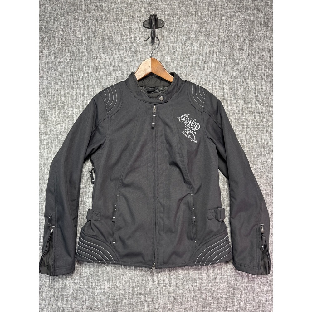 Harley-Davidson Riding Jacket Women Black Skull Reflective 98246-18VW | M